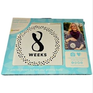 Pearhead Pregnancy Belly Stickers - Gold and Black